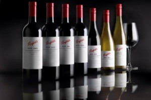 Eine schöne Auswahl an Penfolds Wein