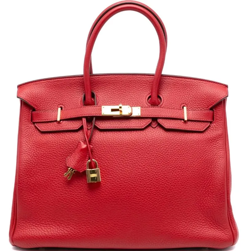 Herm&egrave;s Togo Birkin Retourne 35 rot