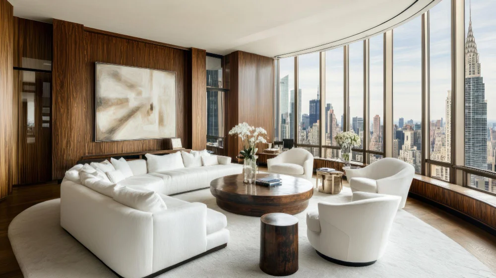Luxuriöses Penthouse in Manhattan mit Panoramablick auf das Empire State Building