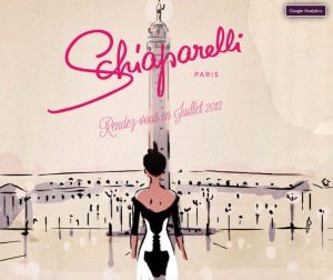 Screenshot schiaparelli.com Screenshot schiaparelli.com