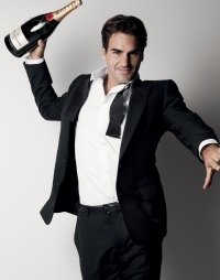 Roger Federer for Moët & Chandon - Generosity - Photographer Patrick Demarchelier - © Moët & Chandon © Moët & Chandon