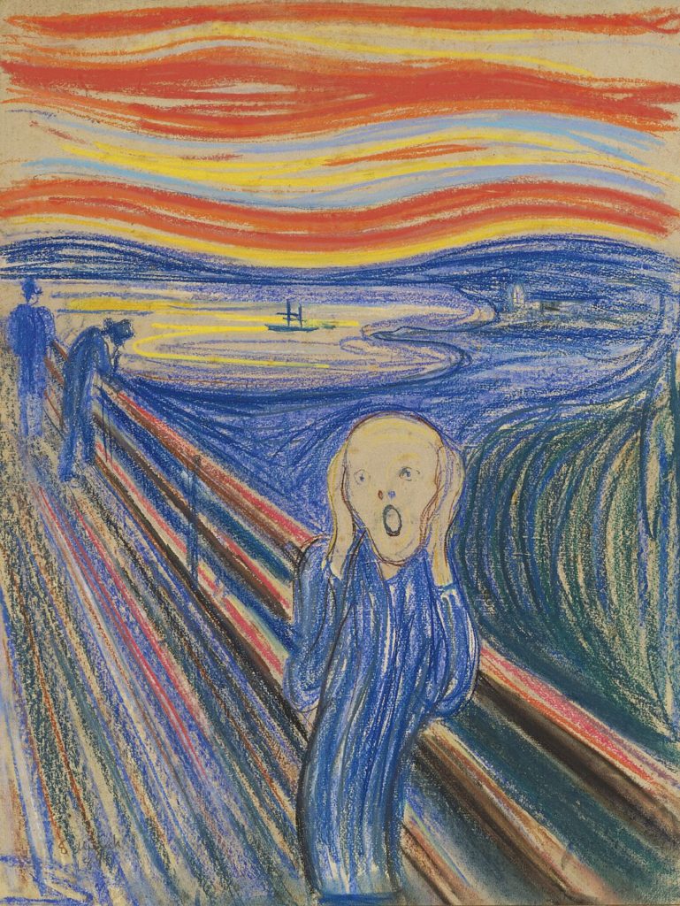 Edvard Munch - Der Schrei (Pastell Version)
