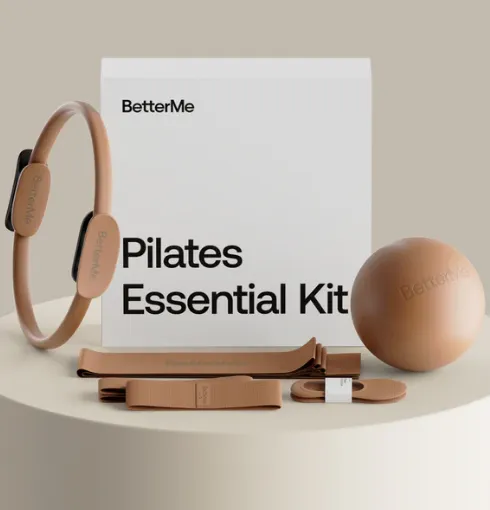 Muttertag Geschenkideen Pilates Essential Kit BetterMe Fitness Set Mocha
