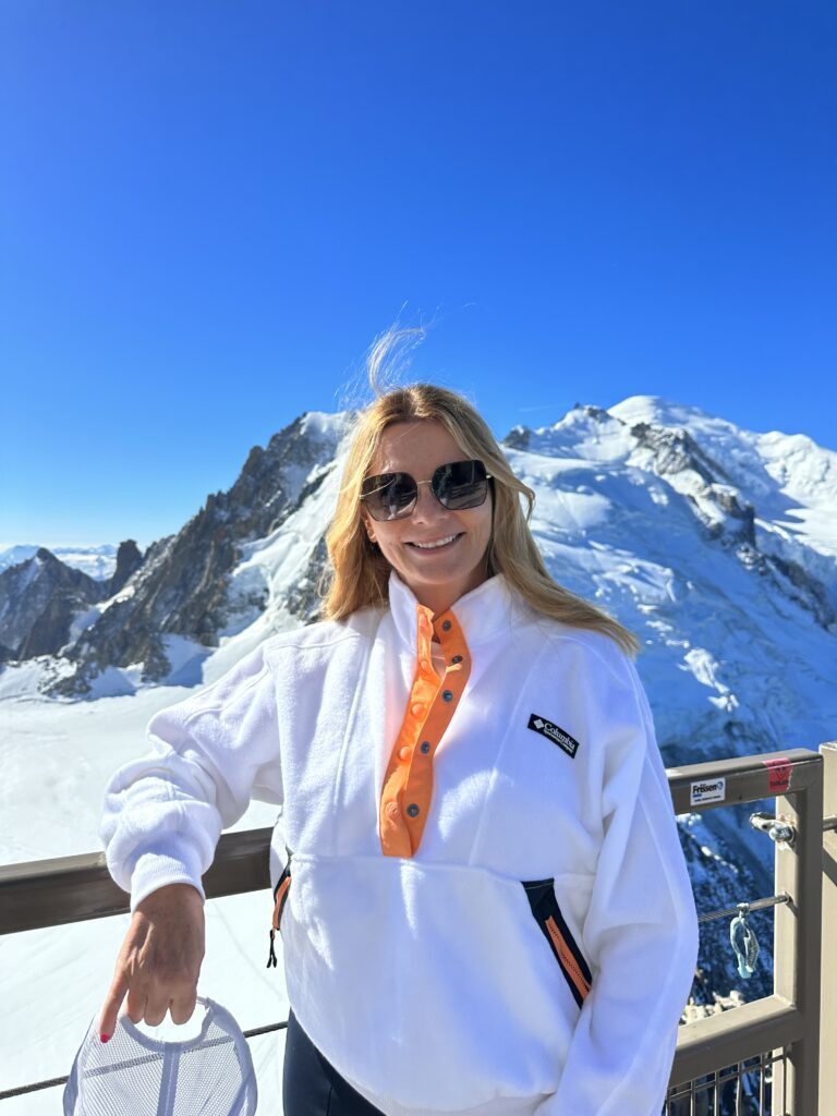 Dr. Klarkowski mit Best of the Alps am Montblanc auf der Aiguille du Midi