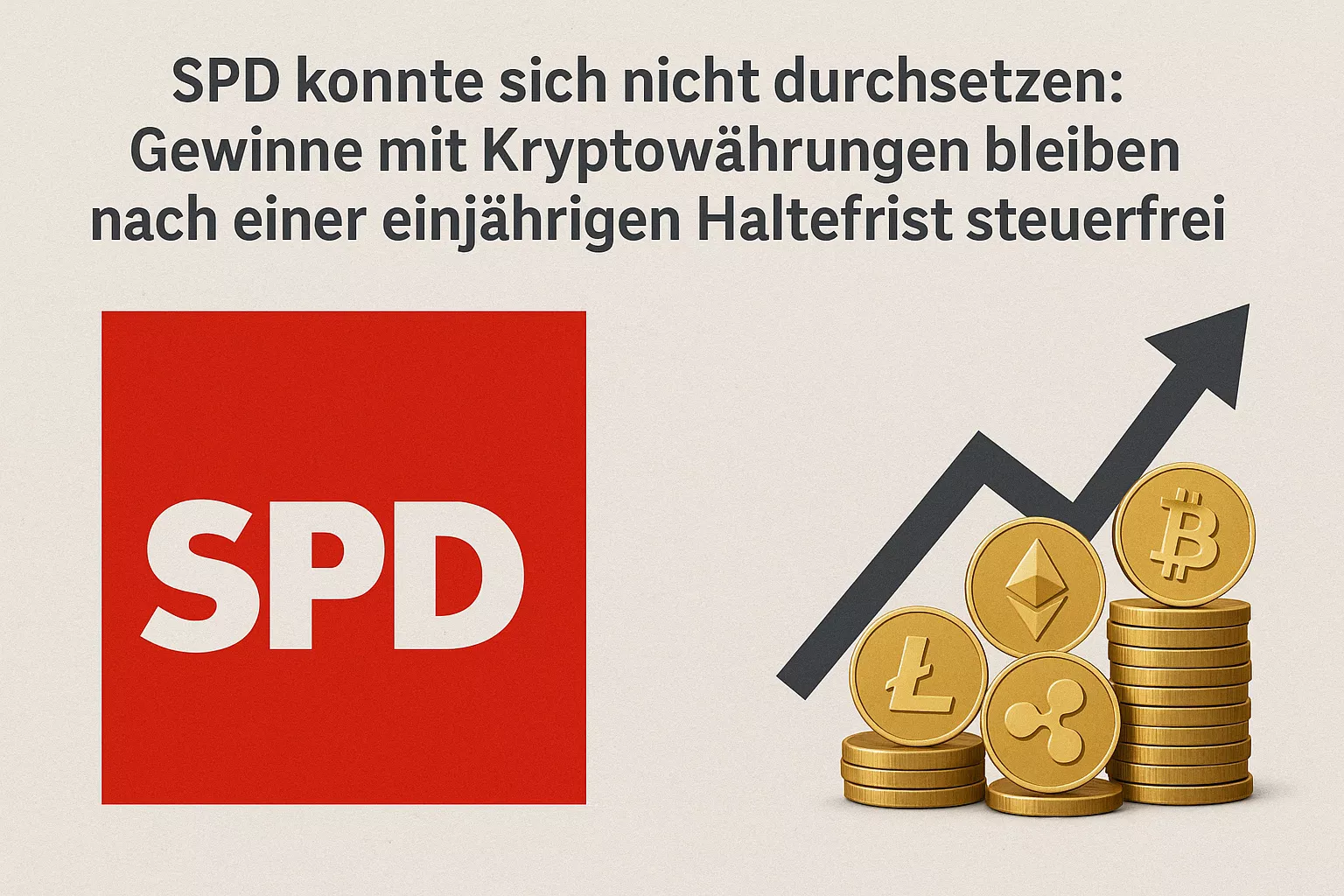 SPD konnte sich nicht durchsetzen: Gewinne mit Kryptowährungen bleiben nach  einer einjährigen Haltefrist steuerfrei - LUXURY FIRST Luxusblog