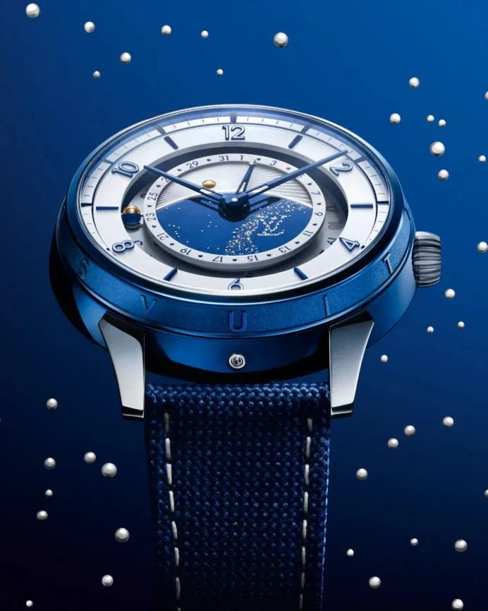 Louis Vuitton x De Bethune LVDB-03 GMT Louis Varius mit kosmischem Zifferblatt, weltweit auf zwölf Exemplare limitiert