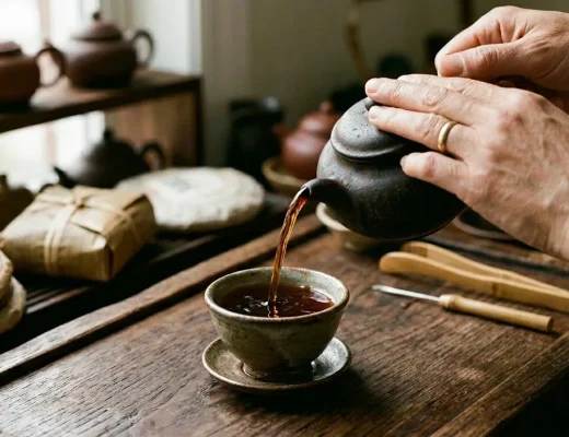 Gereifter Pu-Erh Teekuchen
