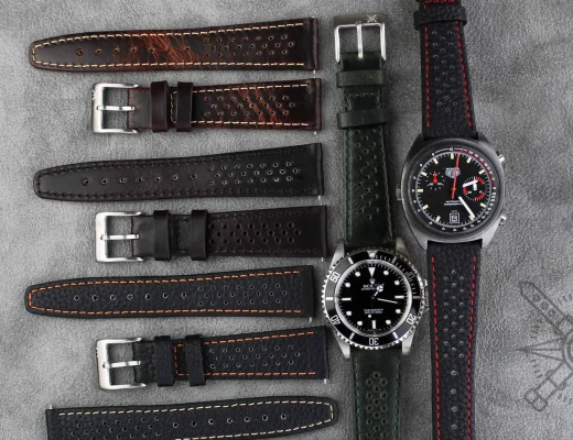 Uhrenarmband auf einer Luxusuhr