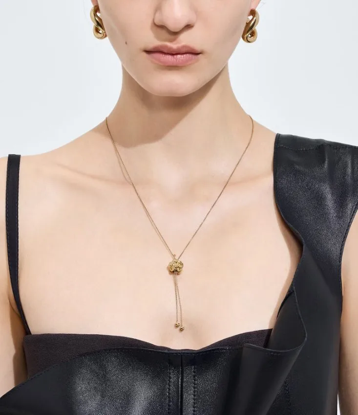 Bottega Veneta Knot Halskette mit verschiebbarem Verschluss