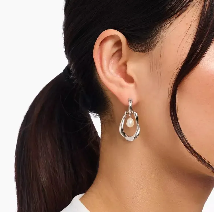 Thomas Sabo Creolen mit Perlen-Anhänger