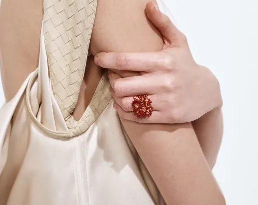 Bottega Veneta Sea Coral Ring