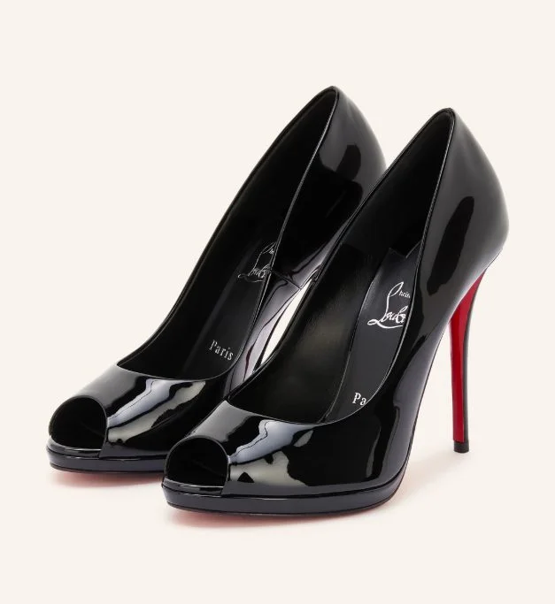 Christian Louboutin Lack-Peeptoe LADY Z 120
