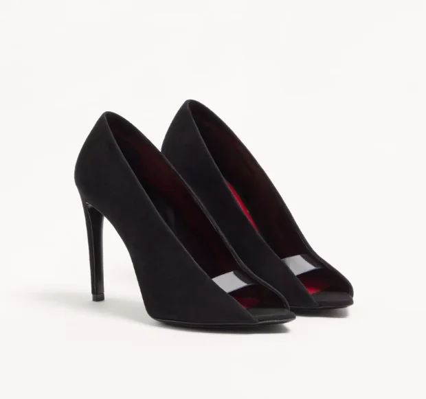 Valentino Garavani Révélé Peeptoe-Pumps Aus Wildleder 105 Mm