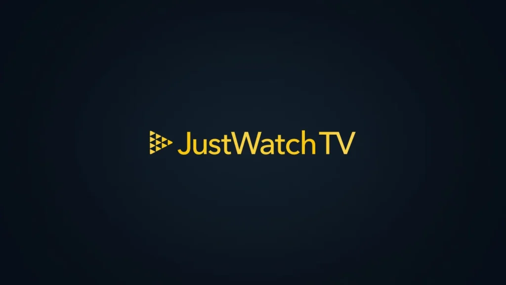 JustWatch TV Logo auf dunklem Hintergrund